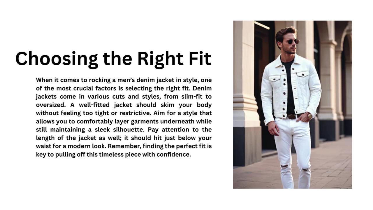 How to Wear a Men’s Denim Jacket in Style