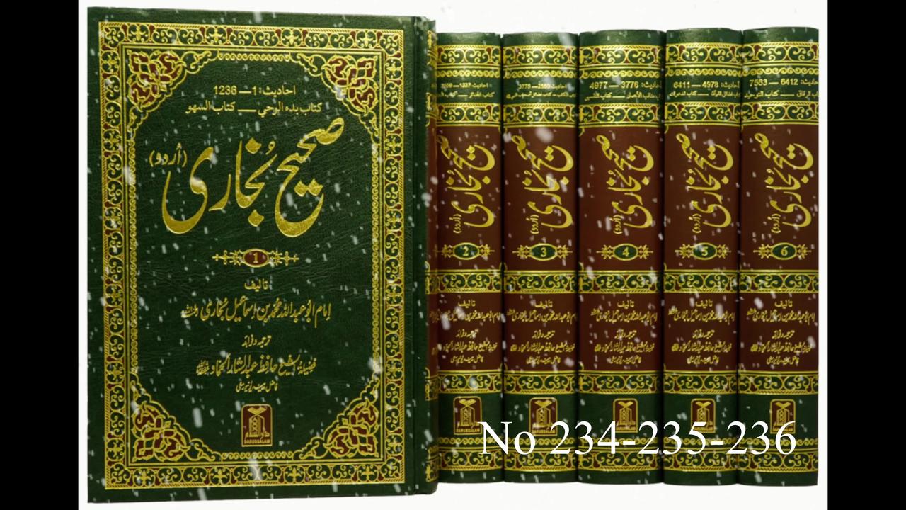 Sahih Bukhari Hadees 230-240