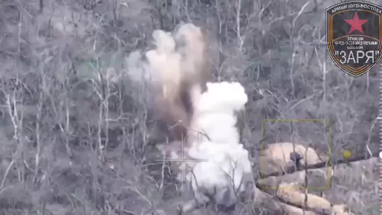 🇷🇺🇺🇦 Combat work of FPV drone operators from the Zarya battalion
