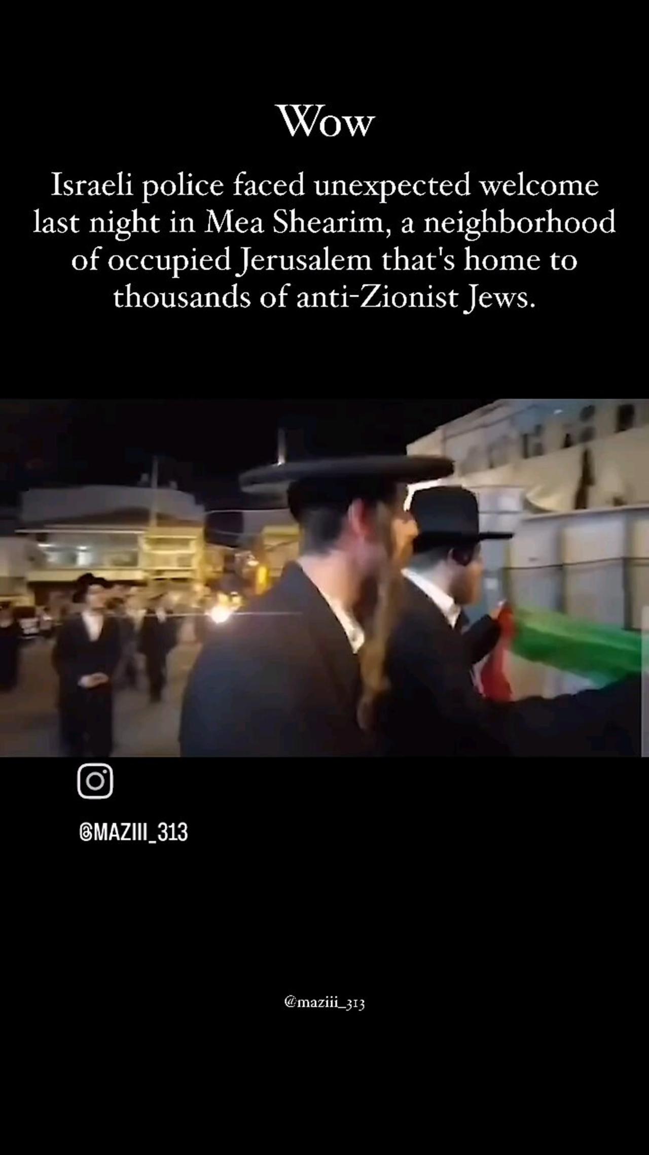 anti zionist jews of Jerusalem say Free Palestine