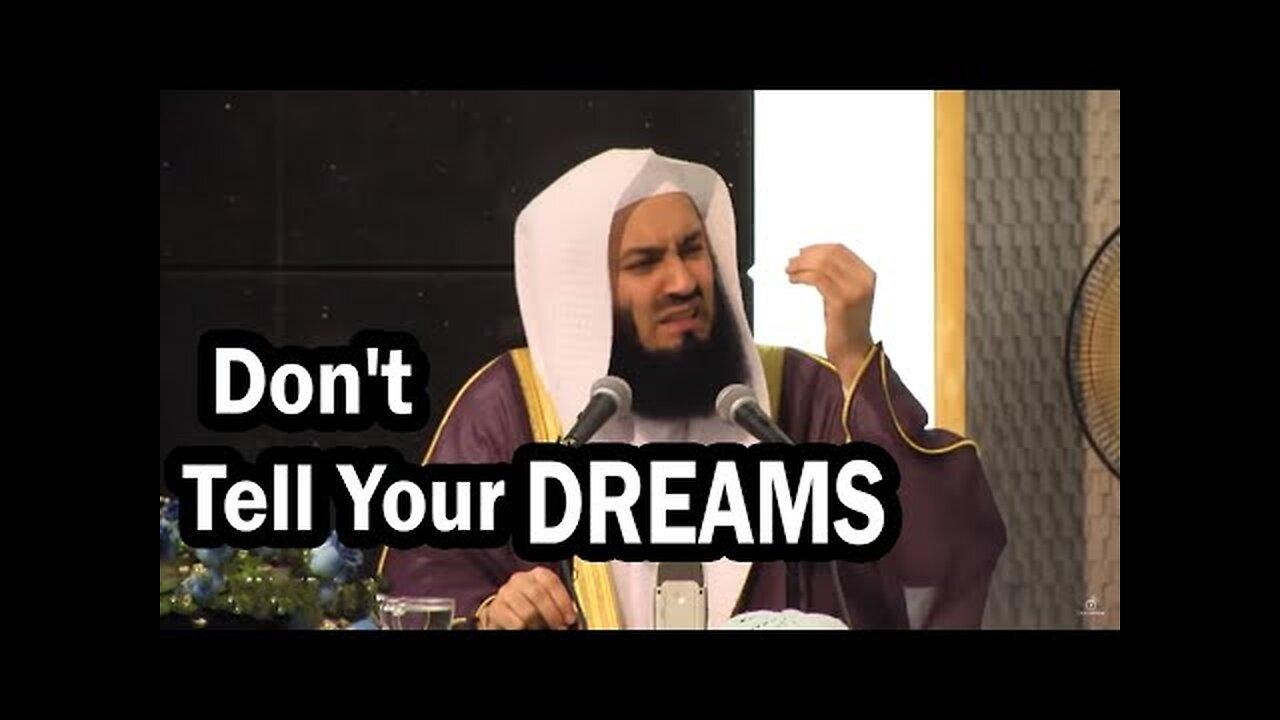 Why You Shouldn’t Tell People about Your Plans & Dreams? By Mufti Menk
