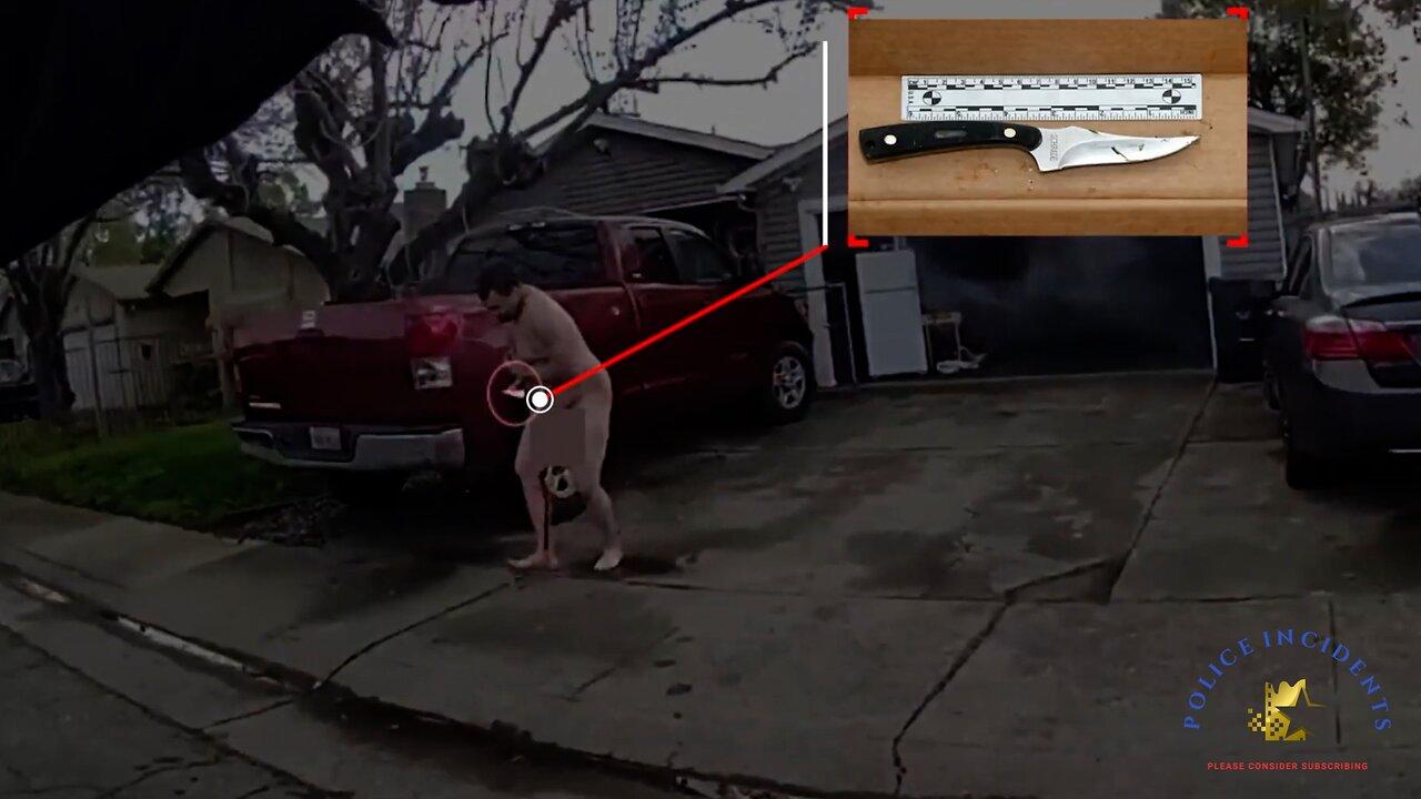 Bodycam shows man shot by deputies after he rushed at them with a Knife