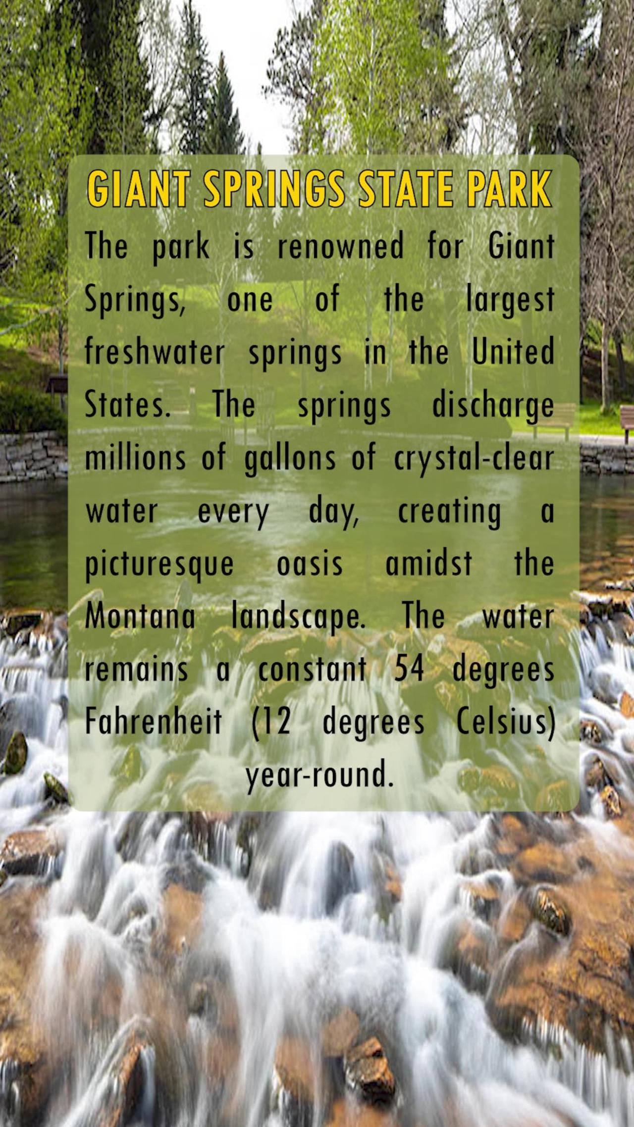 Giant Springs State Park: Montana's Timeless Beauty