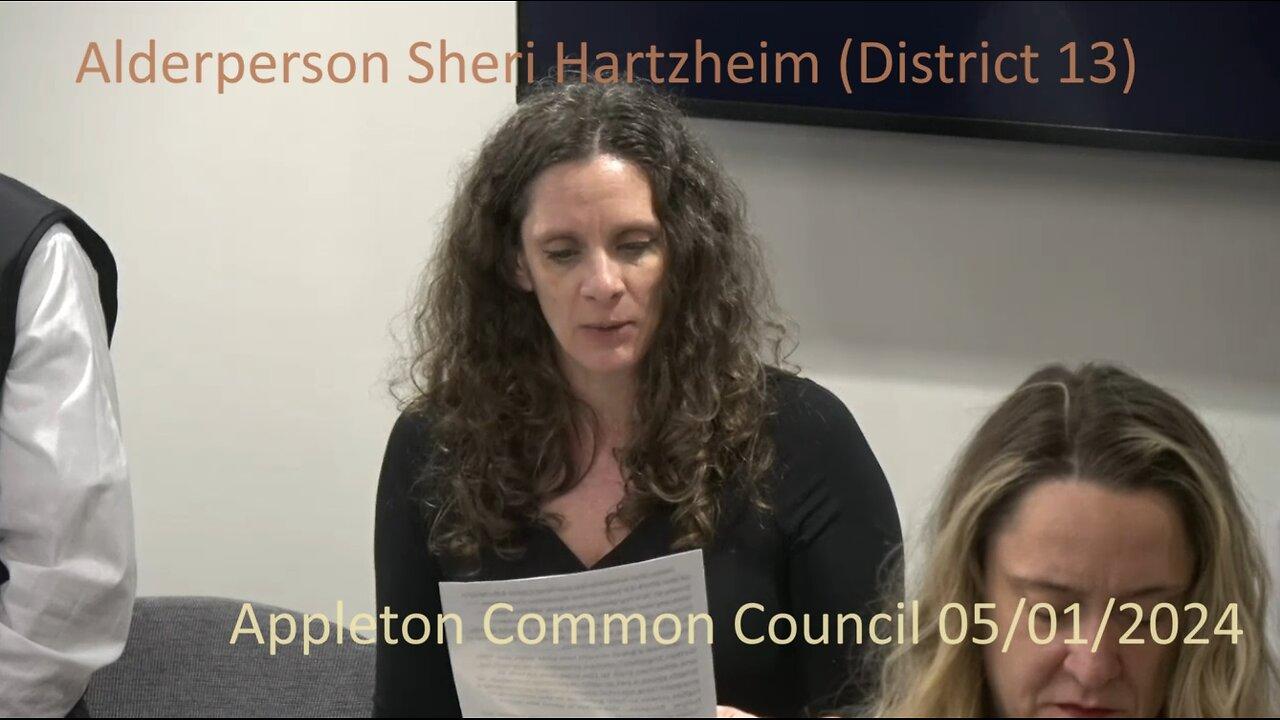 Alderperson Sheri Hartzheim's (District 13) Invocation At 05/01/2024 Common Council Meeting