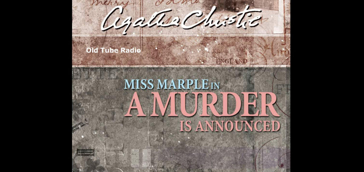 A Murder is Announced by Agatha Christie. BBC RADIO DRAMA