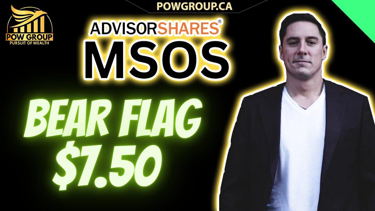 MSOS Potential Bear Flag Targeting $7.50, MSOS Technical Analysis
