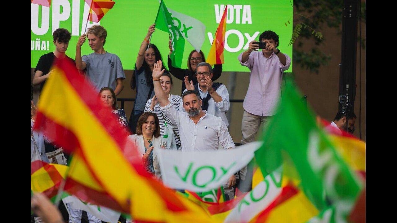 Cierre de campaña VOX con Abascal y Girauta, Garriga, Sergio, Alberto y Rafael en defensa propia