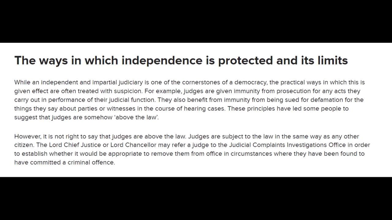 Are Judges above the Law?? Can Corrupt Judges be held to account and prosecuted??