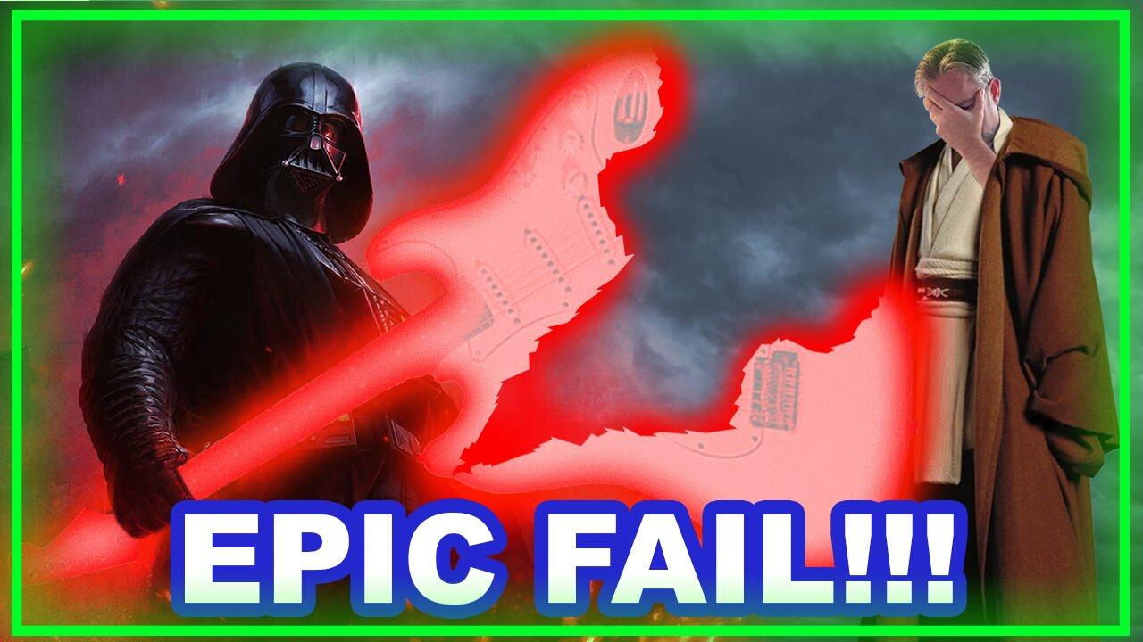 Lightsaber guitar turns catastrophic. Guitarlord vows to build a new Star Wars guitar