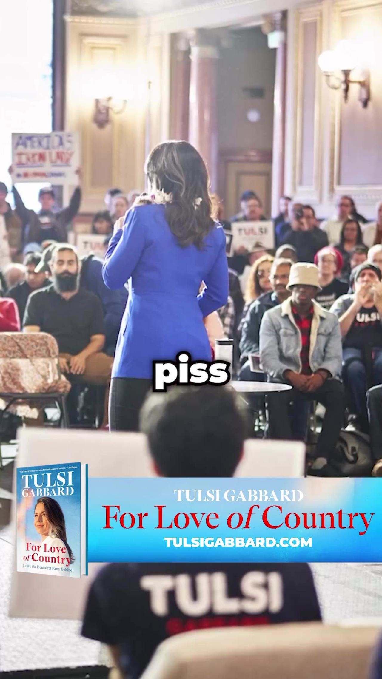 The beautiful US Lieutenant Colonel Tulsi Gabbard presents her book "For Love of Country".