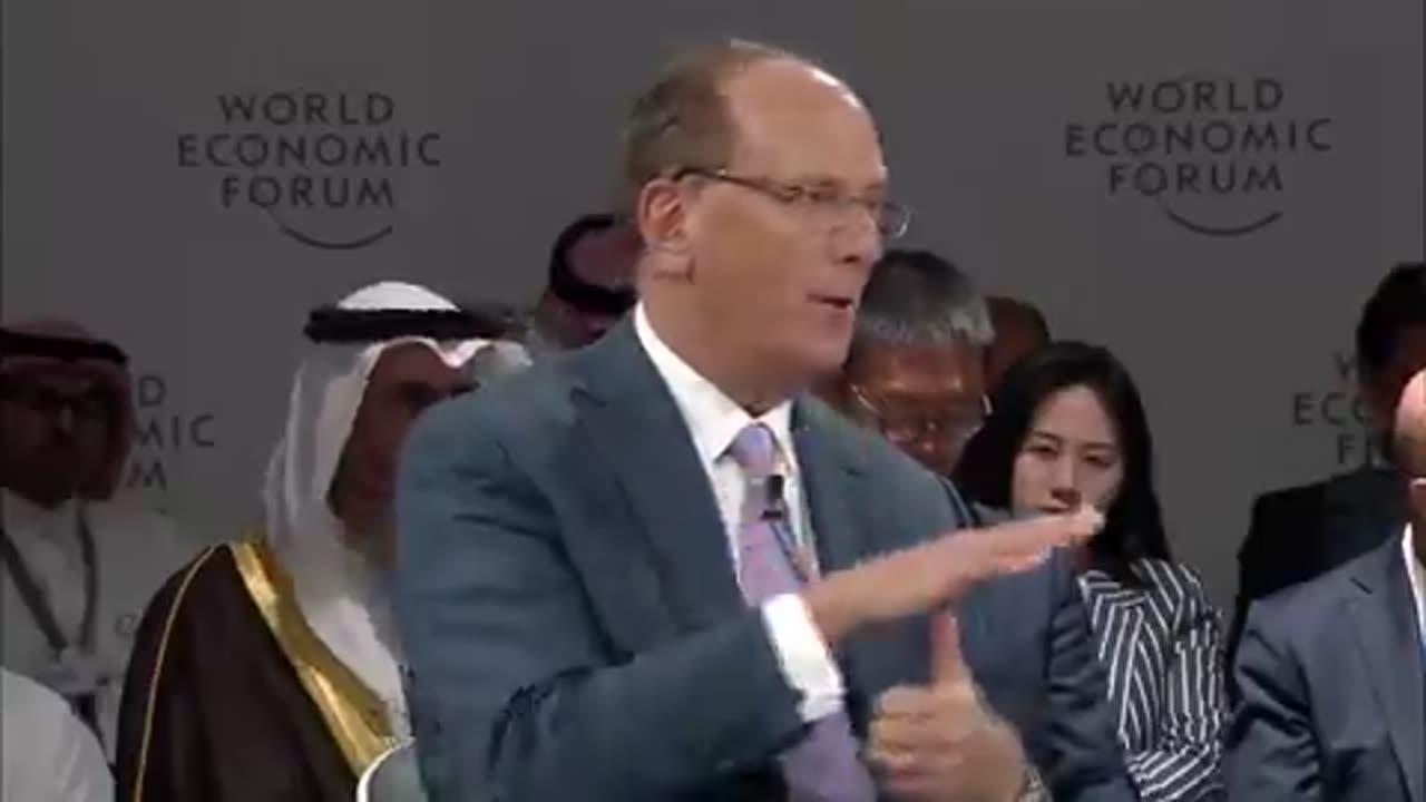 #WEF Fink talks about beneficial population reduction: shall we start with him?