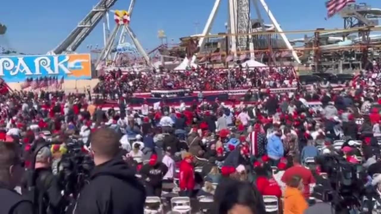 Tens Of Thousands Of Trump Supporters Gather For Rally In Wildwood, New Jersey