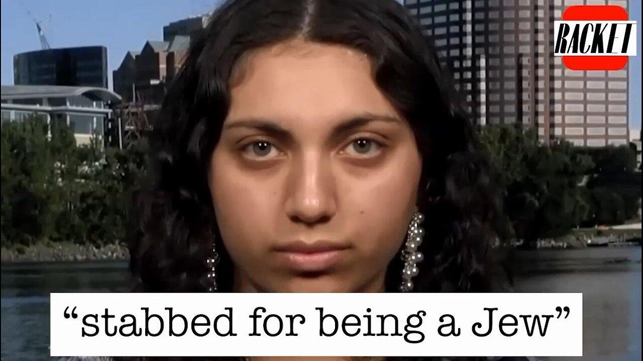 Hate Crime Hoax LIE Stabbed with a Palestinian Flag for Being a Jew Sahar Tartak