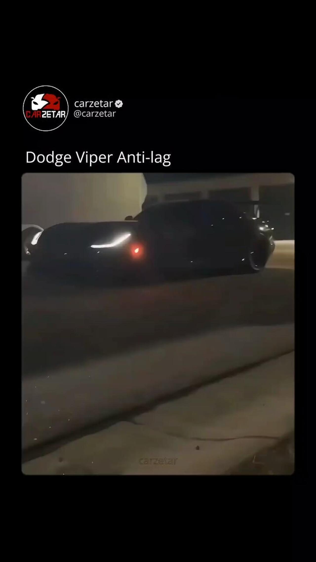 Dodge viper anti-lag sound