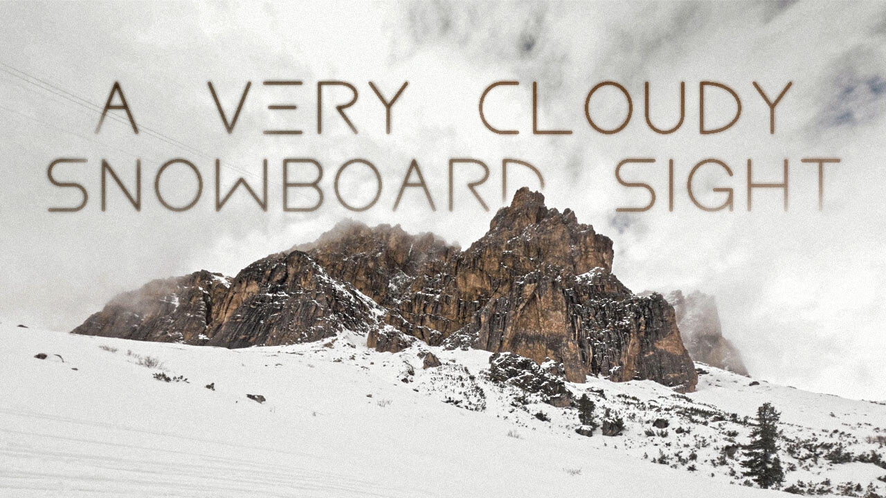 Cortina d'Ampezzo: A Very Cloudy Snowboard Sight