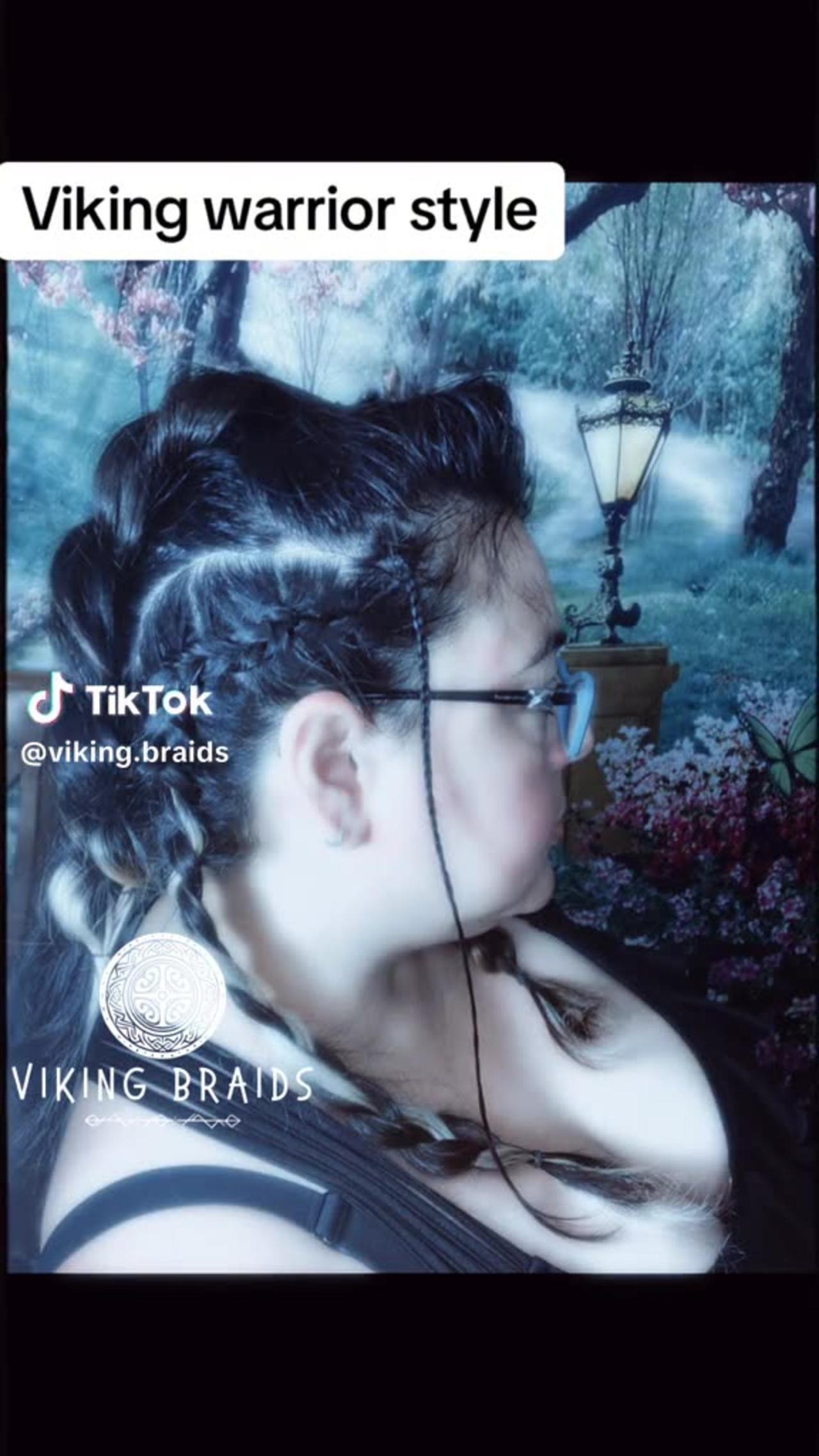 Viking Braids - Mohawk Dragon Braid