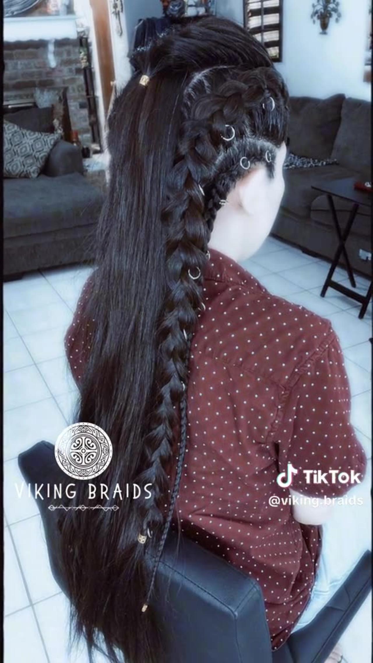 Viking Braids - Long Hair Viking Braid Style