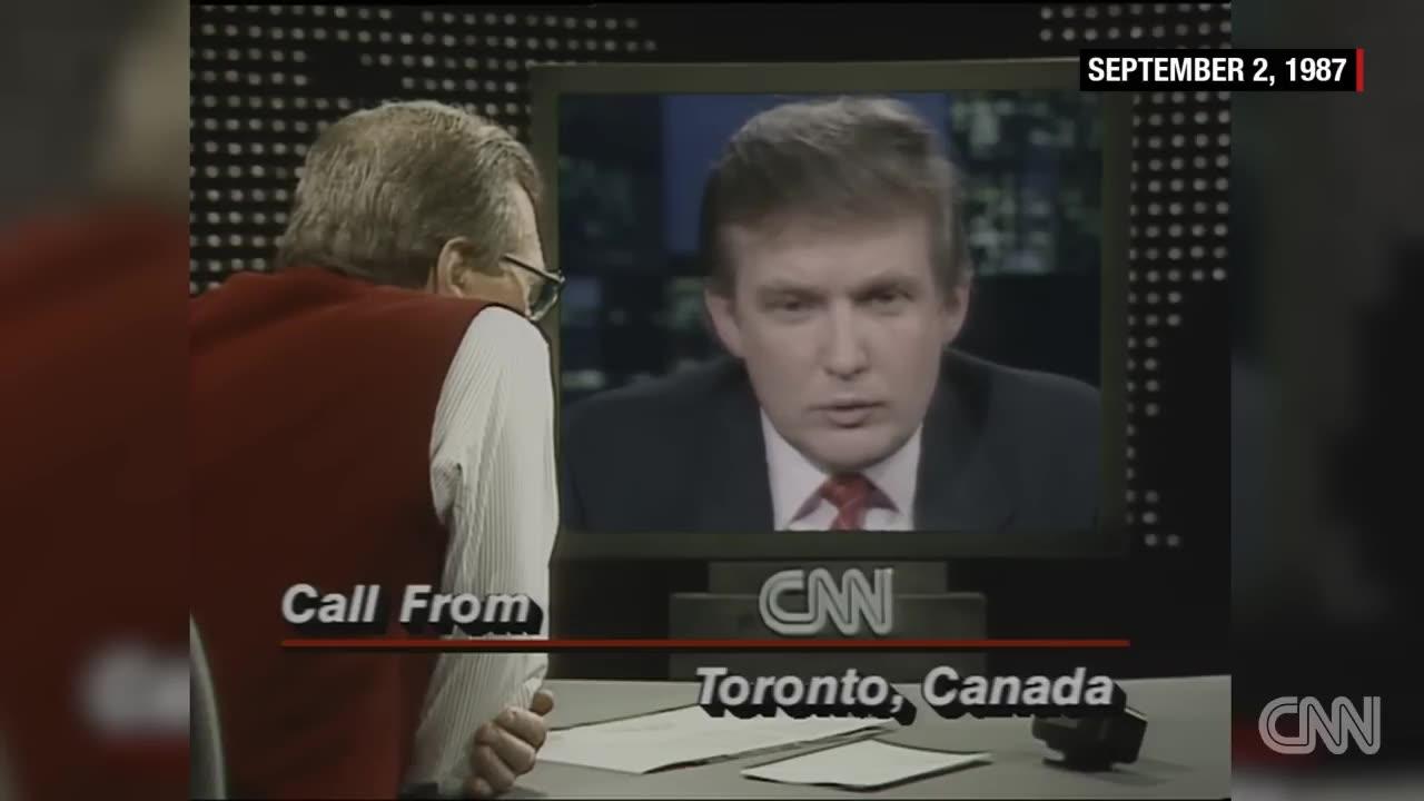 Donald Trump "I don't want to be president" -  entire 1987 CNN interview (Larry King Live)