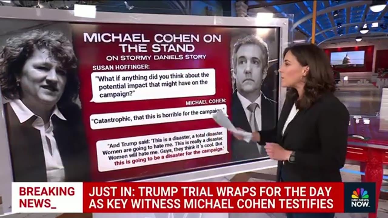 TRUMP Oon trail : Michael Cohen takes the stand in hush money trail