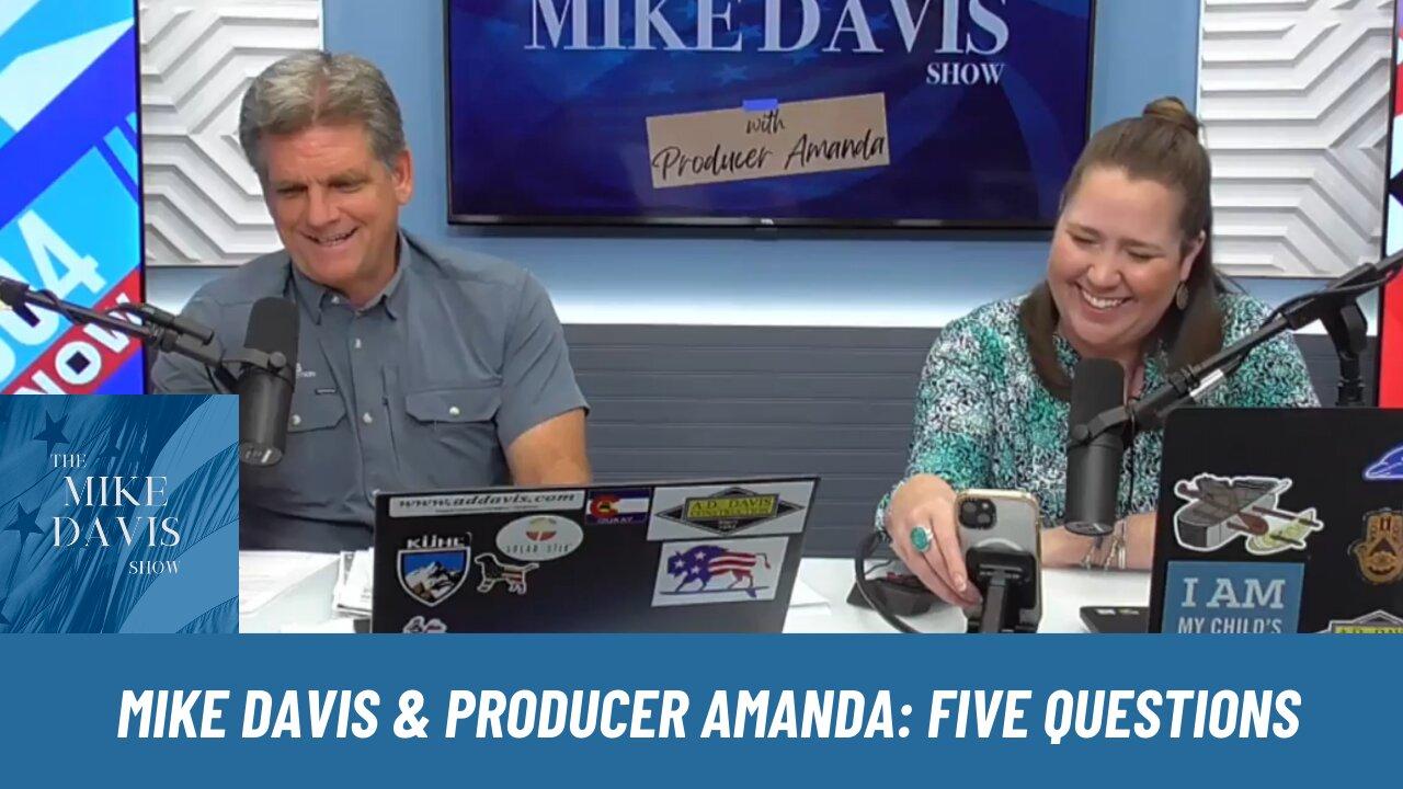 Join Mike Davis & Producer Amanda "This Evening" for Five Questions & more.