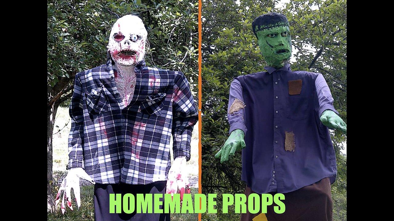 🎃DIY Homemade Frankenstein and Zombie Halloween props👻