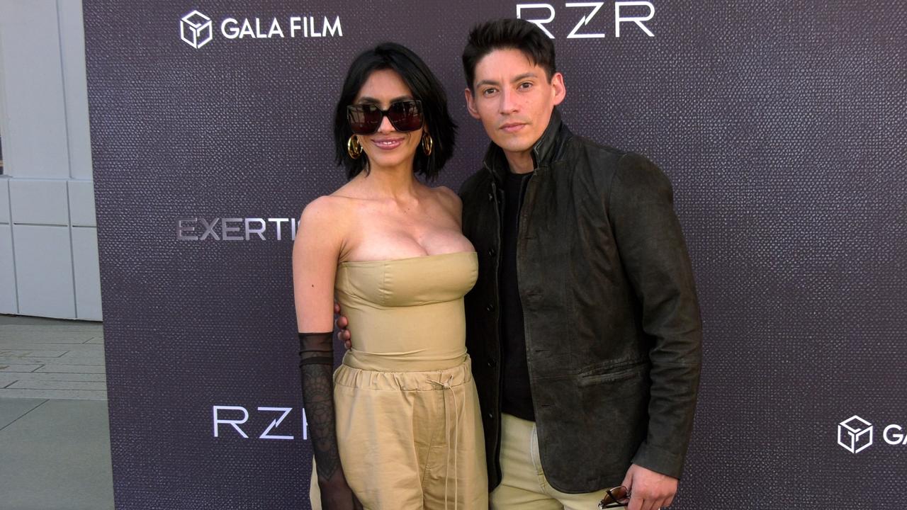 Carlos Pratts and Cristina Vee attend Gala Film's 'RZR' FYC screening event in Los Angeles
