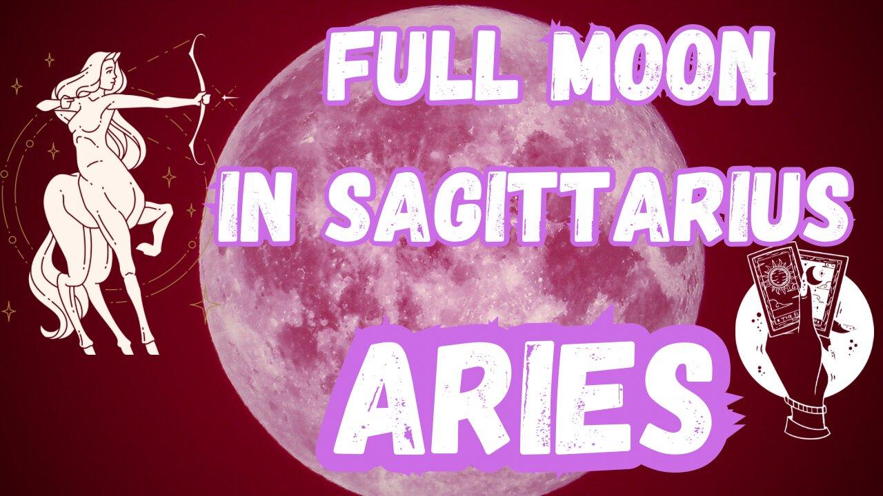 Aries ♈️- Fantasy in reality! Full Moon in Sagittarius tarot reading #aries #tarot #tarotary