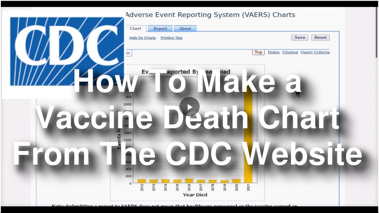 How To Make a Vaccine Death Chart From the CDC Website