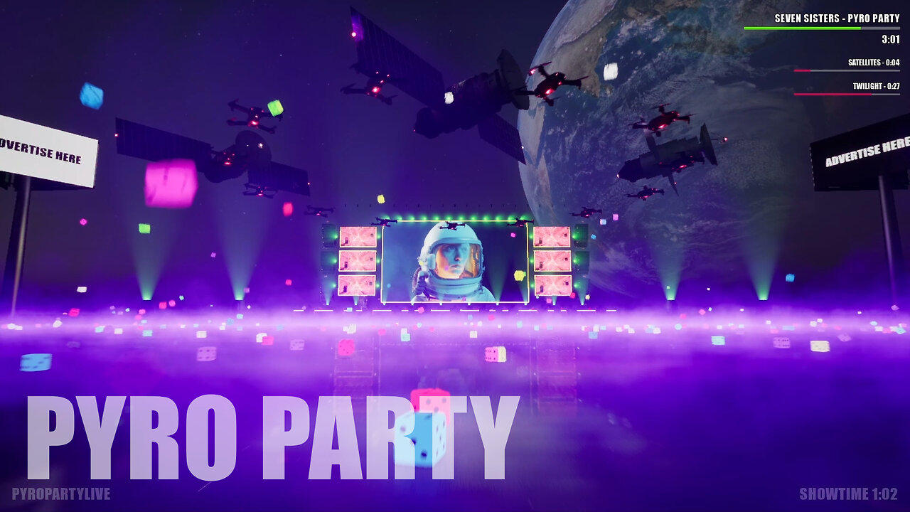 Pyro Party | Virtual EDM Show - Seven Sisters