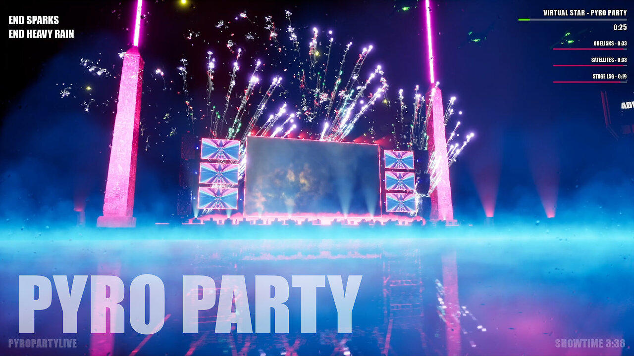 Pyro Party | Virtual EDM Show - Virtual Star
