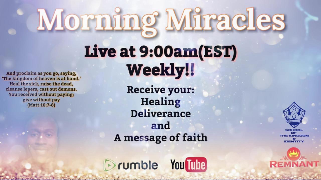 "Morning Miracles" with Joe Dingle 5-16-24