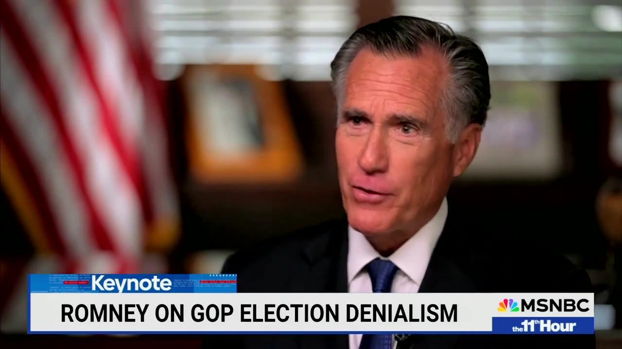 Mitt Romney ‘Hopes’ Americans Will Watch MSNBC to ‘Understand What’s at Stake’