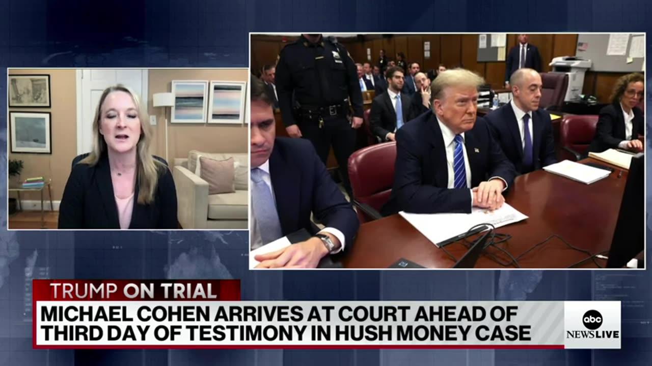 Previewing Michael Cohen's 2nd day of cross-examination in Trump trial ABC News