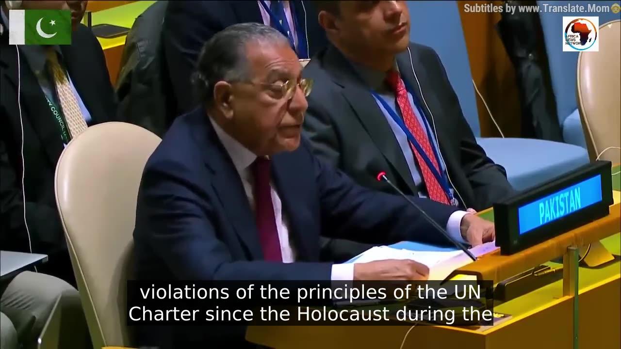 Pakistan STUNS Isreal at the UN Regarding Palest!ne!  The Africa News Network