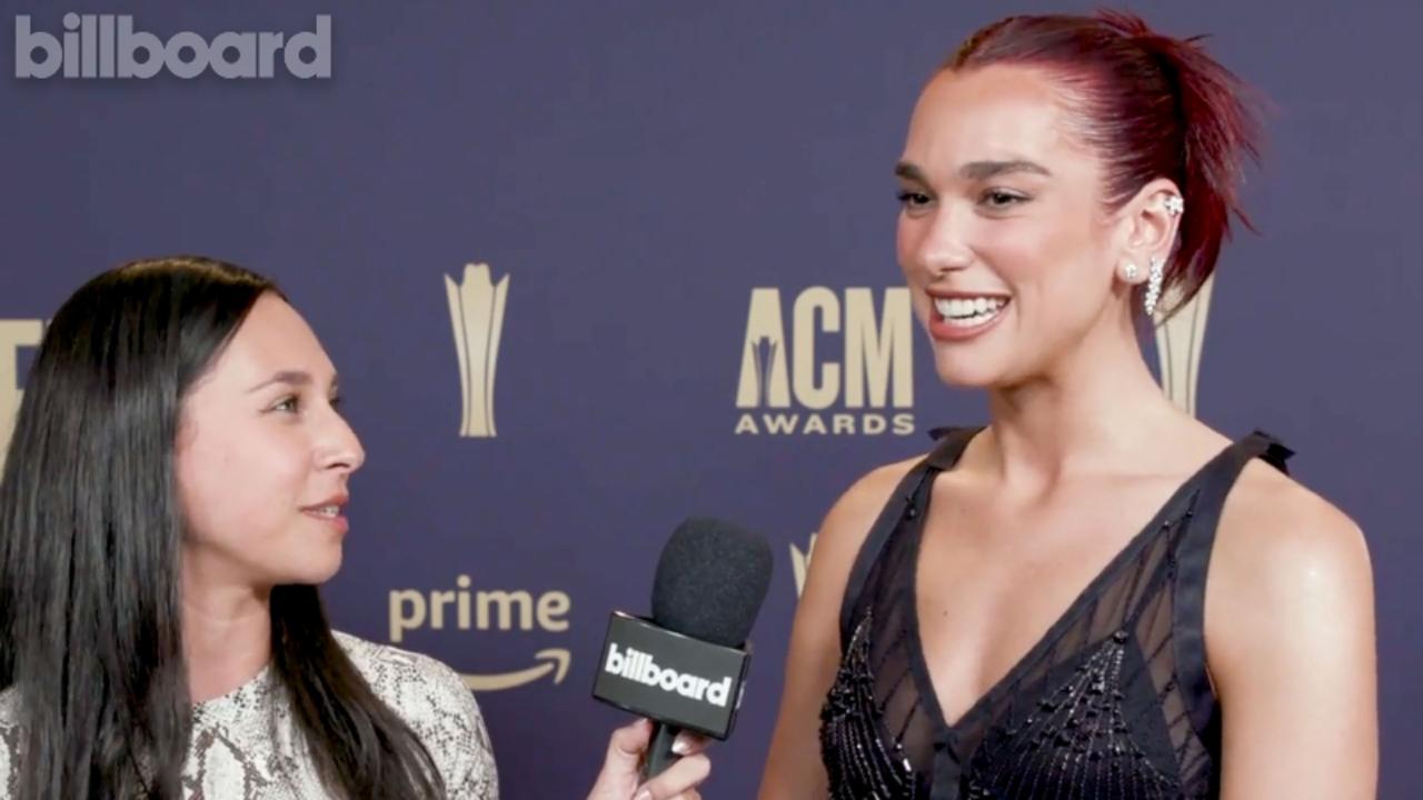 Dua Lipa On Keeping Her Performance With Chris Stapleton A Surprise, 'Radical Optimism' On Top Album Sales Charts | ACM Awards 2