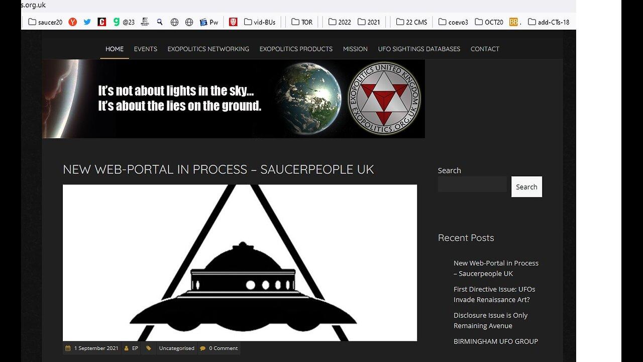 Exopolitics UK / UFO Alley - Early Plasma Craft Arrival and Greeting