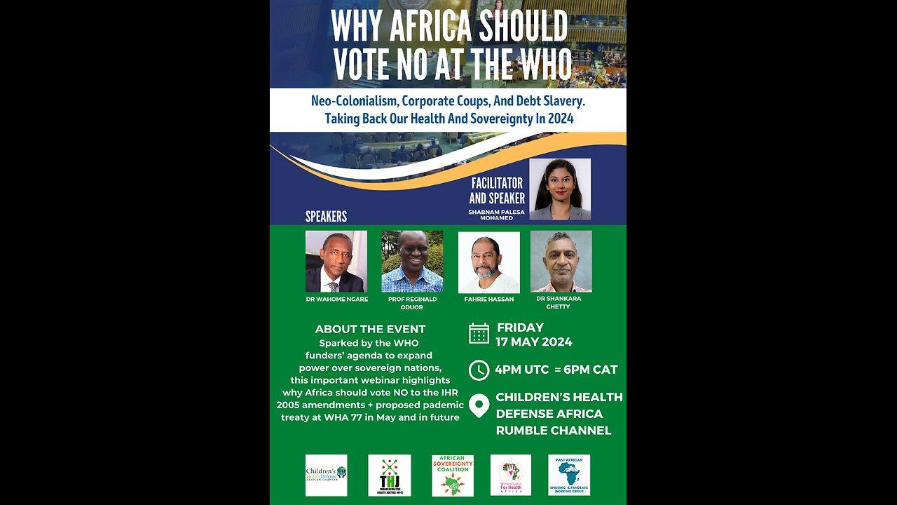 Why Africa Should Vote NO at the WHO