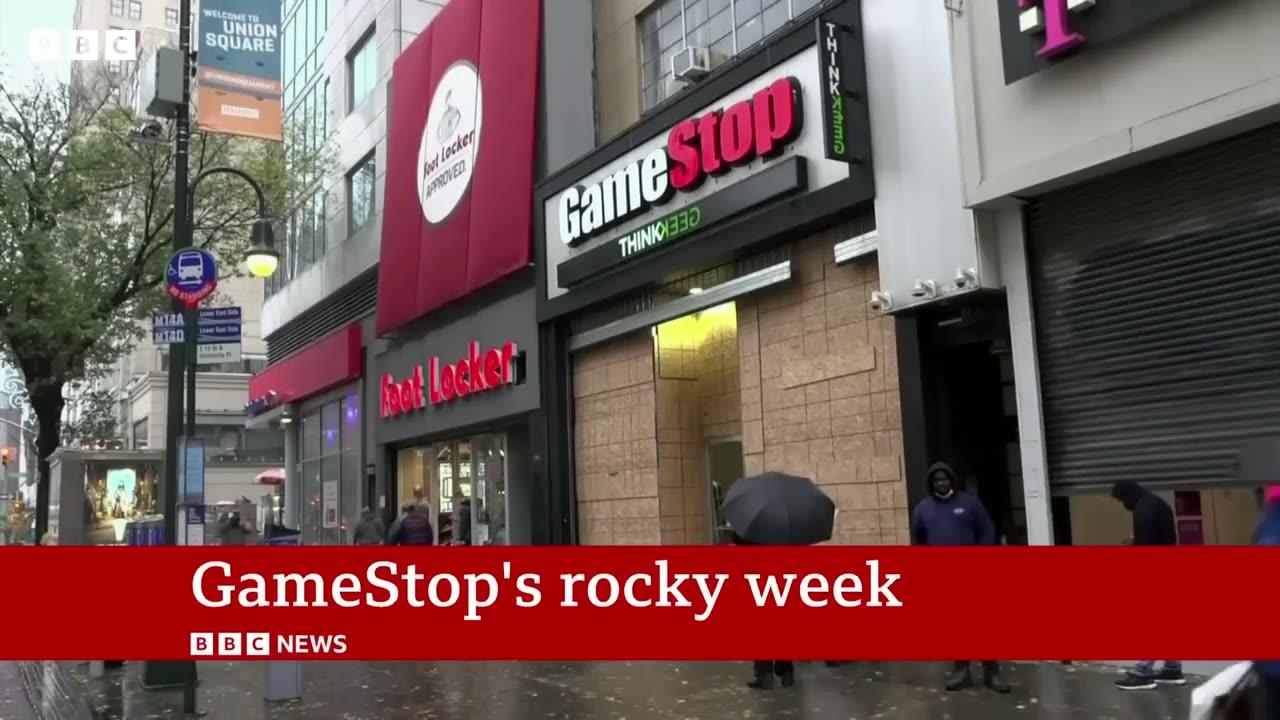 GameStop meme stocks rally behindrollercoaster week on stock exchange | BBC  News