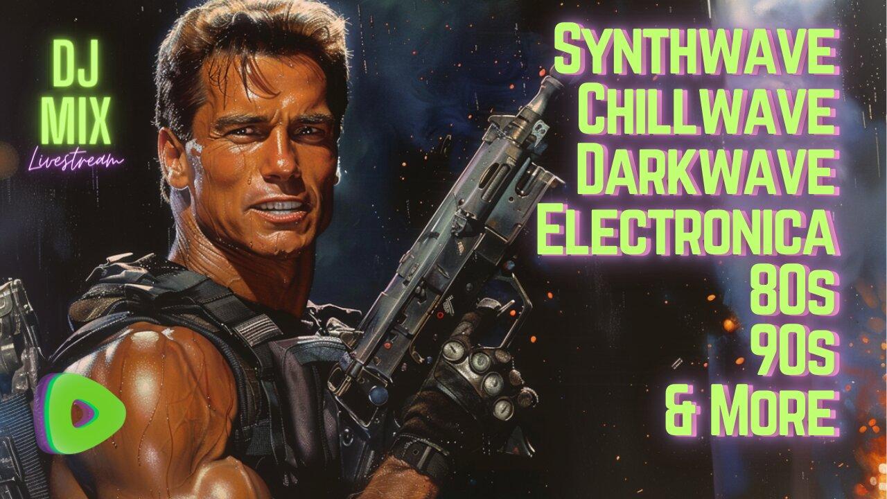 Friday Night Synthwave 80s 90s Electronica and more DJ MIX Livestream w/ Visuals (530pm PST / 830pm EST)