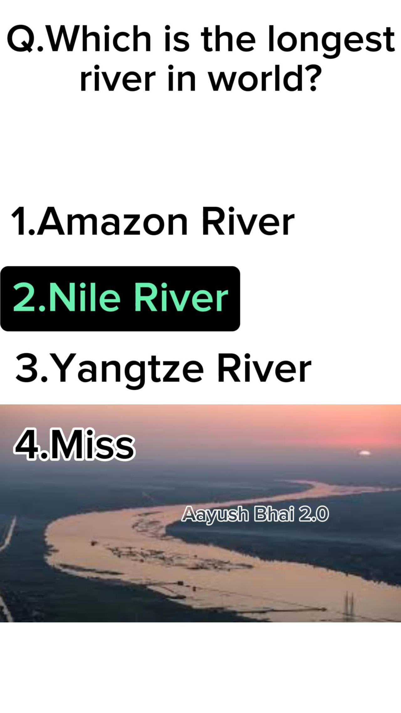 What is the longest river in world??