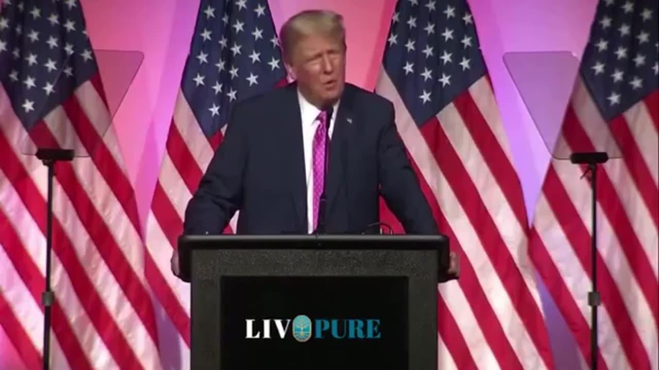 Trump's announcement: "Live Pure"; a medical cure and a way to foil WHO's "pandemics"