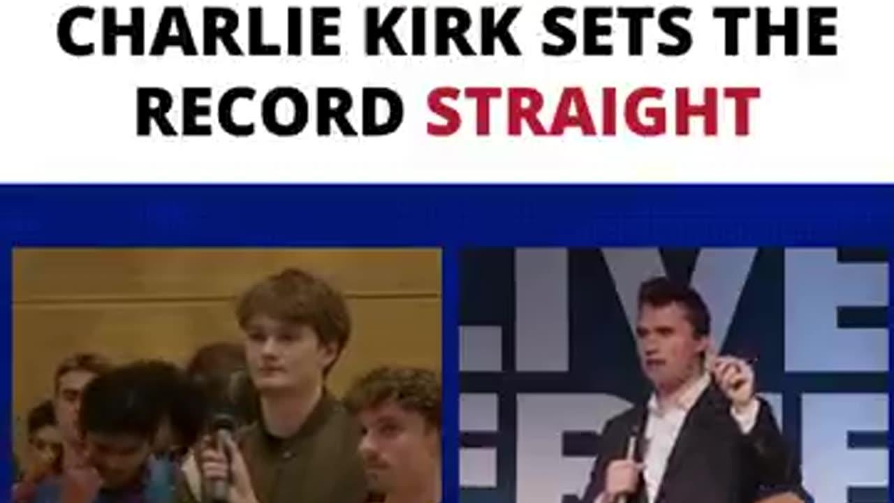 STUDENT CLAIMS BIDEN SECURED THE BORDER, CHARLIE KIRK SETS THE RECORD STRAIGHT