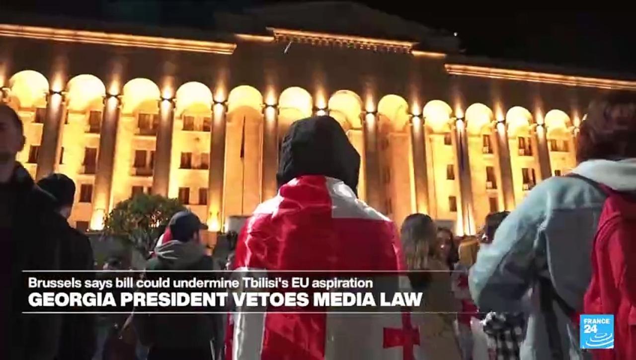 Georgia president Salome Zurabishvili vetoes controversial 'foreign influence' law