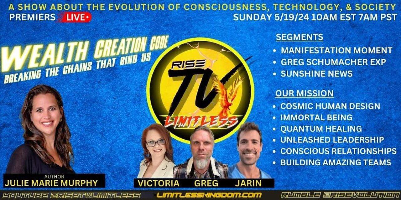 RISE TV 5/19/24 WEALTH CREATION CODE W/ AUTHOR JULIE MARIE MURPHY