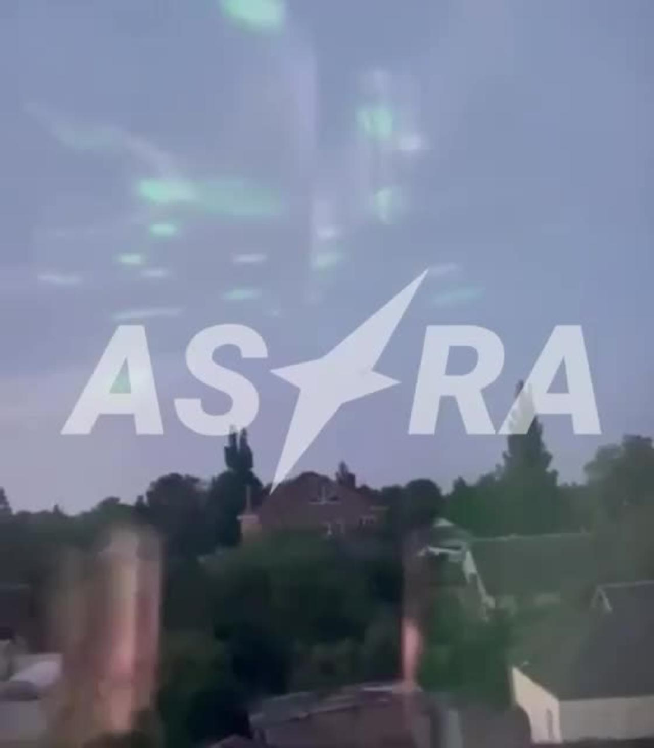 The moment of the UAV attack on the oil refinery in Sloviansk-na-Kuban,