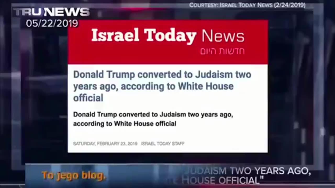 🍋 WHILE PRESIDENT, DONALD TRUMP CONVERTED TO JUDAISM IN 2017 ACCORDING TO WH