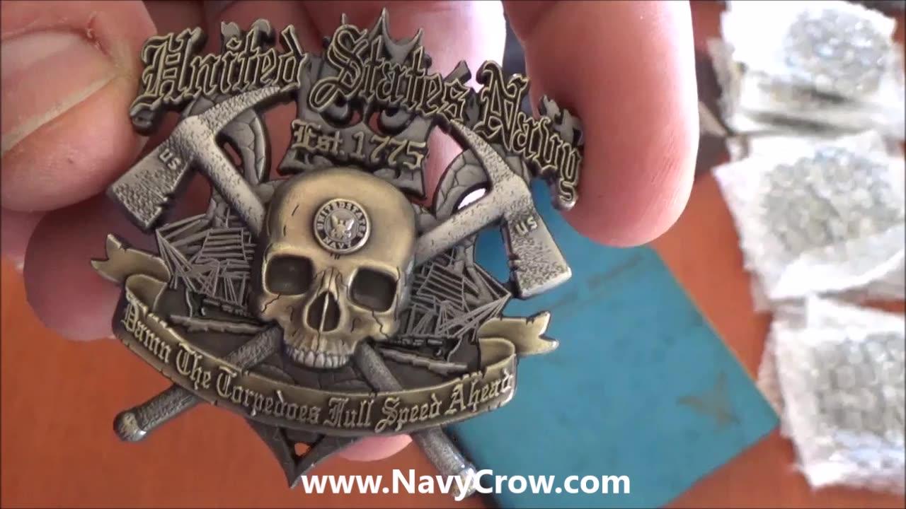 US Navy Damn the Torpedoes Challenge Coin