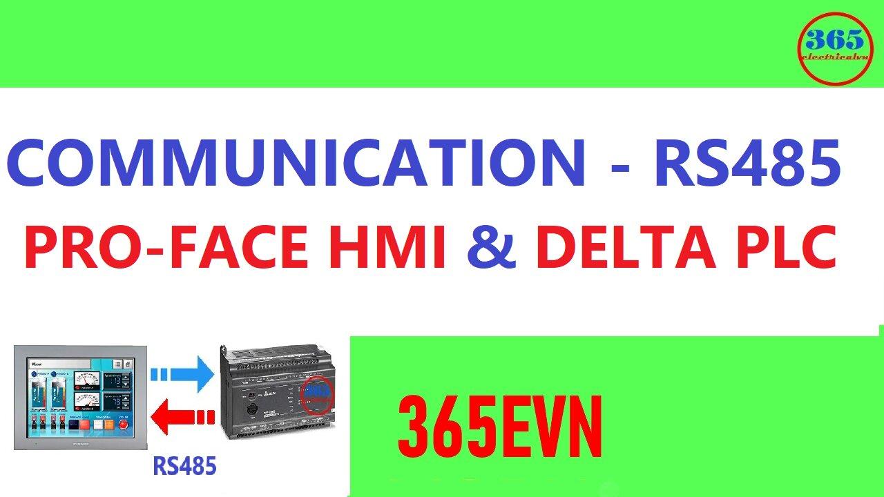 0115 - Pro-face hmi and plc delta communication via rs485