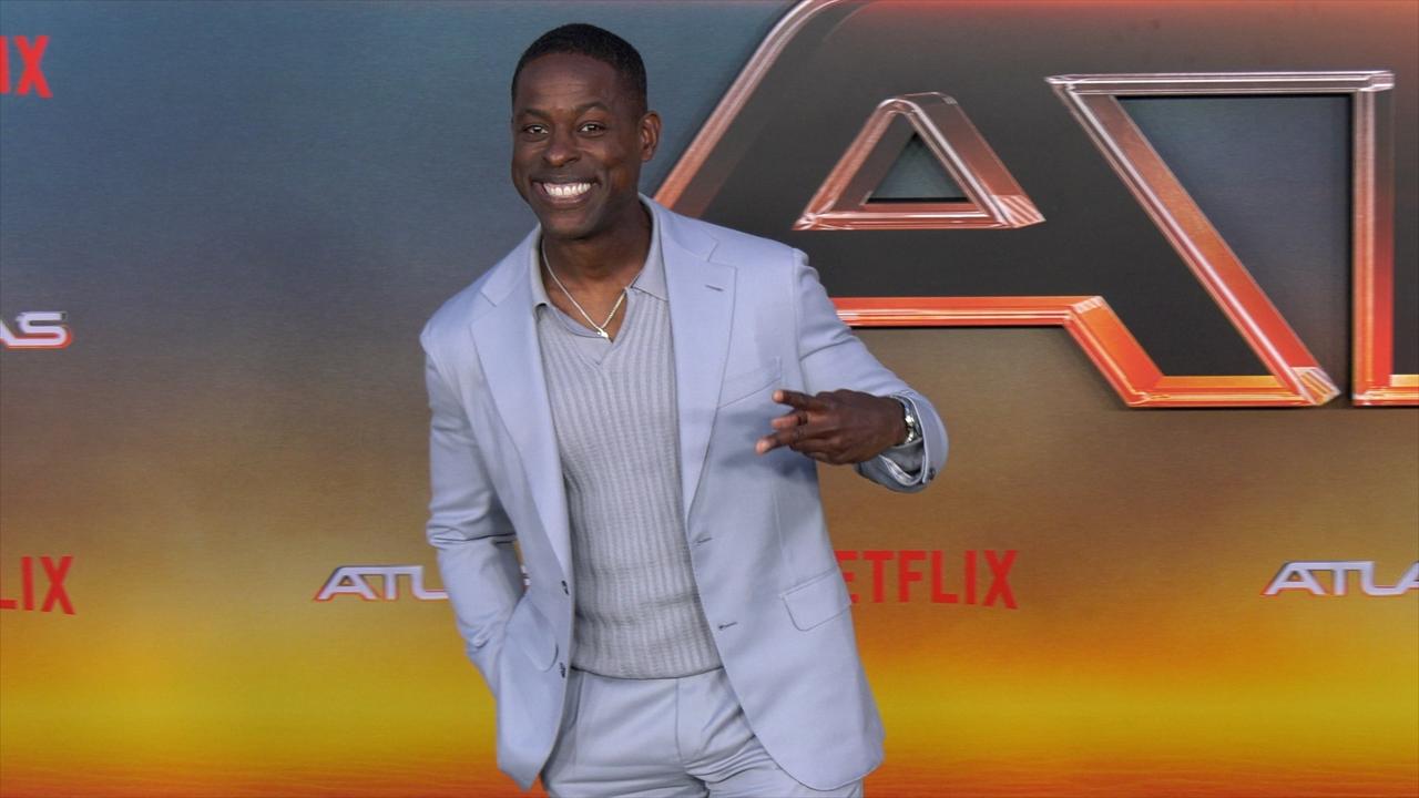 Sterling K. Brown attends Netflix's 'Atlas' Los Angeles premiere black carpet