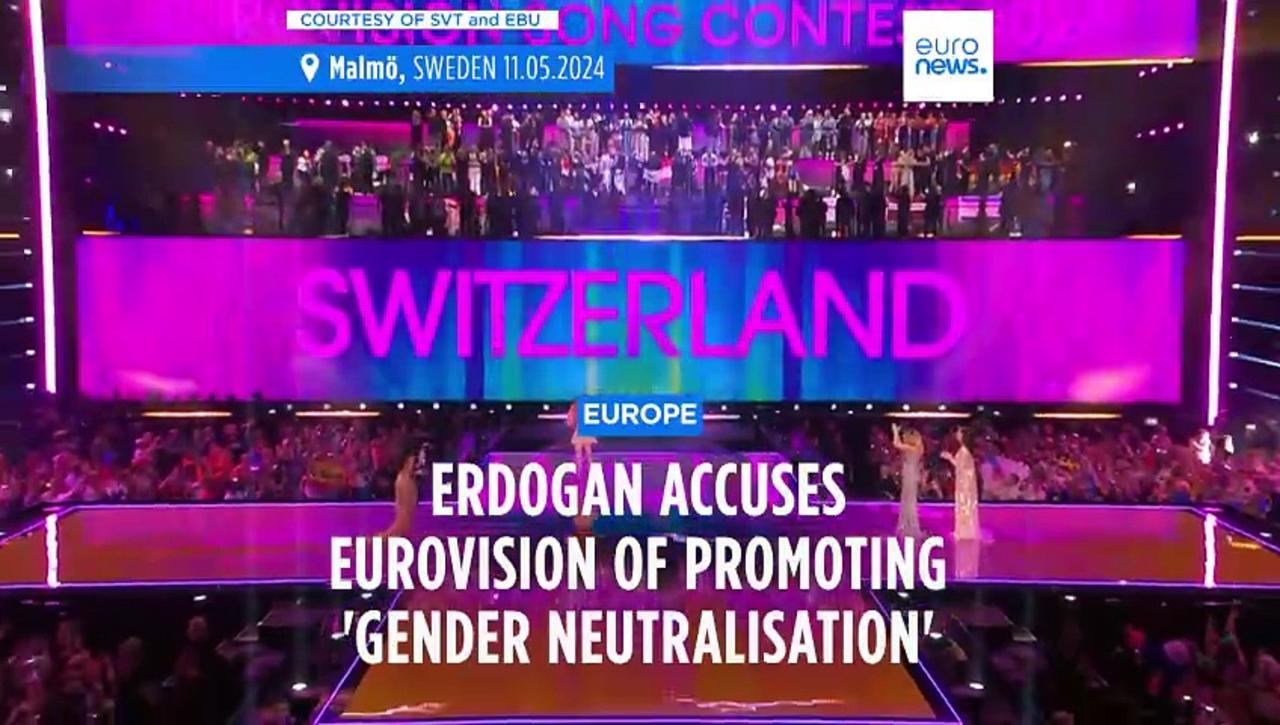 Türkiye's Erdoğan claims Eurovision contestants threaten family values